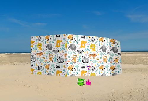 PARAWAN PLAŻOWY Zwierzątka z indywidualnym napisem 3 PANELE 83.3 na Arena.pl