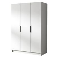 Szafa CALPE I 150 cm-pojemna garderoba-BIAŁY+CZARNY