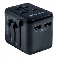Adapter podróżny Verbatim UTA-01 globalny-globalny 2xUSB