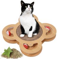 drapak dla kota do drapania zabawka tekturowy kartonowy  piłka poziomy