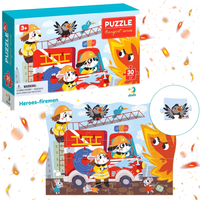 Puzzle Bohaterowie Strażacy 30 Elementów Urocze Psiaki Układanka Dla Dzieci