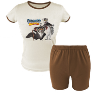 Krótka Piżama dziecięca - Pingwiny z Madagaskaru