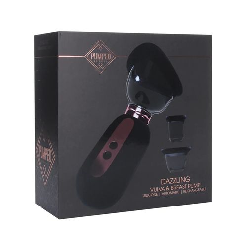 dazzling - rechargeable vulva and breast pump - black na Arena.pl
