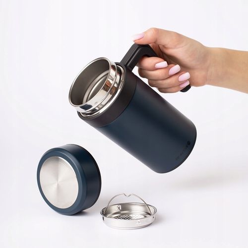 KUBEK TERMICZNY SZCZELNY TERMOS NA KAWĘ HERBATĘ GORĄCE NAPOJE DUŻY 450ML na Arena.pl