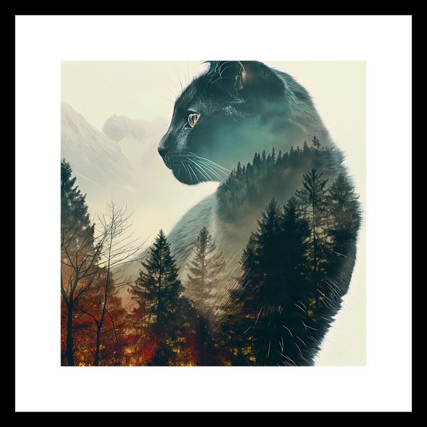 Plakat 20x20cm Koci Duch Lasu zdjęcie 3
