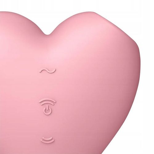 SATISFYER CUTIE HEART MASAŻER ŁECHTACZKI WIBRATOR BEZDOTYKOWY 12 TRYBÓW na Arena.pl