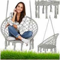 HUŚTAWKA BOCIANIE GNIAZDO FOTEL WISZĄCY OGRODOWA BOHO DO DOMU OGRODU GRATIS