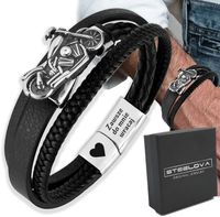 Bransoletka z Grawerem – Motocykl CHOPPER – Prezent dla Motocyklisty Biker