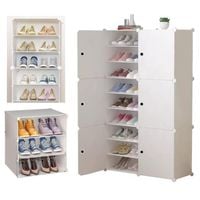 Szafka na Buty Obuwie Modułowa Szafa Regał Organizer 18 Półek