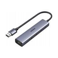 UGREEN Rozdzielacz Hub Adapter USB 5W1 4X USB-A 3.0 1X USB-C 5GBPS P&P 20CM
