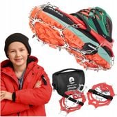 RACZKI TURYSTYCZNE NA BUTY GÓRSKIE KOLCE ANTYPOŚLIZGOWE ŁAŃCUCH DZIECIĘCE M