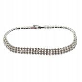 Elegancka bransoletka srebrna ślub cyrkonie