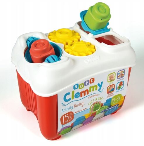 CLEMMY KOSZYK SENSORYCZNY z miękkimi klockami Clementoni na Arena.pl