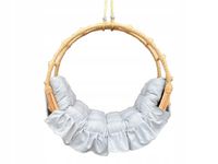 Huśtawka wiklinowa z poduszką DWA WZORY hamak wiklinowy 100 cm