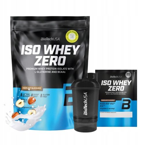 BIOTECH ISO WHEY ZERO 500G IZOLAT + ISO WHEY ZERO 25 G + SHAKER WAVE+NANO na Arena.pl