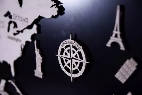 Mapa świata XL, kolor cyan na Arena.pl