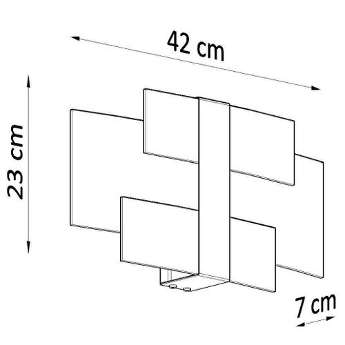 Szklany kinkiet salonowy SL.1046 ścienna lampa nowoczesna na Arena.pl