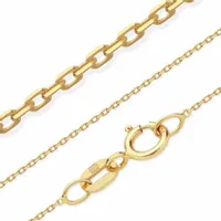 Złoty łańcuszek 333 ANKIER DIAMENTOWANY 45 cm