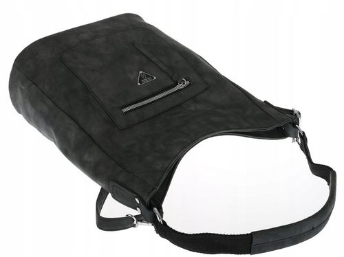 Torebka Damska Listonoszka Worek Shopper na Ramię Miejska YD1067 Czarna na Arena.pl