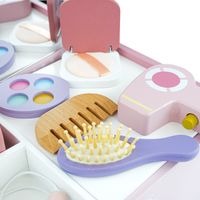 Drewniana Toaletka Salon Kosmetyczny Dla Dziecka Z Lustrem + Akcesoriami