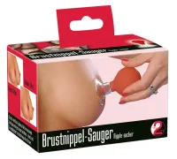 you2toys przyssawki do sutkow model z pompką, czerwono-przezroczyste 5,5 cm