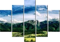 105CM 150CM OBRAZ 5 ELEM KRAJOBRAZ TATRZAŃSKI DRUK