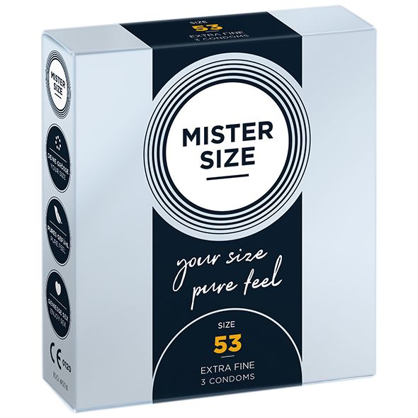 Mister.size Condoms 53 Mm 3 Pieces zdjęcie 2