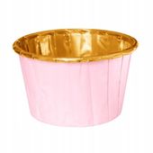 PAPILOTKI MUFFINKI BABECZKI RÓŻOWY ZŁOTY 20 szt