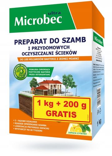 BIO MICROBEC Ultra 10 x MOCNIEJSZY BAKTERIE 1,2 kg na Arena.pl