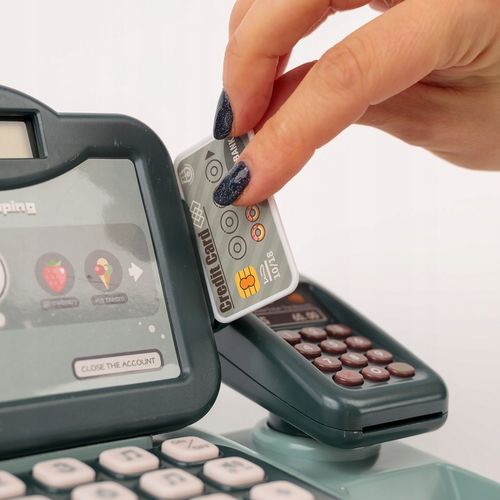 KASA FISKALNA SKLEPOWA INTERAKTYWNA SKANER WYŚWIETLACZ LCD DZWIĘK AKCESORIA na Arena.pl