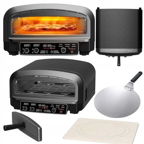 PIEC DO PIZZY ⌀37 MINI PIEKARNIK 450°C PIZZA 2200W ELEKTRONICZNE na Arena.pl