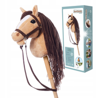 Hobby Horse A4 Koń na kiju Hoppihorse beżowy akcesoria w zestawie konik