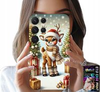 ETUI DO SAMSUNG GALAXY S23 Ultra - RENIFER, WZORY BOŻONARODZENIOWE + FOLIA