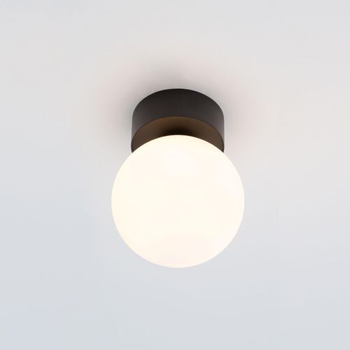 Sufitowa lampa Kier 10302 kulista do sypialni czarna biała na Arena.pl