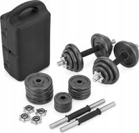 ZESTAW HANTLI ŻELIWNYCH 20KG HANTLE REGULOWANE