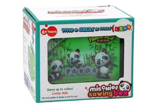 Skarbonka Panda Nauka Oszczędzania Miś Zielone Pudełko na Arena.pl