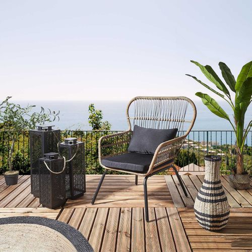 Krzesło Surabaya Arm czarna poduszka na Arena.pl