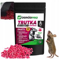 TRUTKA MEGA MOCNA GRANULAT Na Szczury Myszy Gryzonie Deratyzacja 1 KG