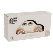 DLA DZIECI DREWNIANY SAMOCHÓD DO PCHANIA  BEZOWY