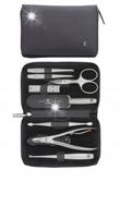 ZWILLING TWINOX Zestaw do manicure - czarne skórzane etui, 8 elementów