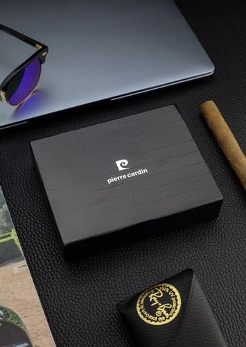 Portfel Męski Pierre Cardin Skórzany Czarny Pojemny RFID Torebka Certyfikat na Arena.pl