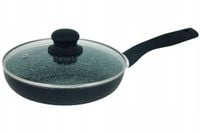 Patelnia MARMUROWA 24 cm z Pokrywką INDUKCJA GAZ
