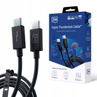 Kabel Przewód 3mk USB-C Hyper Thunderbolt Cable 8K 60Hz 1 metr Czarny
