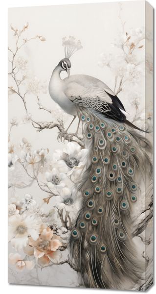 Obraz 50x100cm Pawia Gracja zdjęcie 1