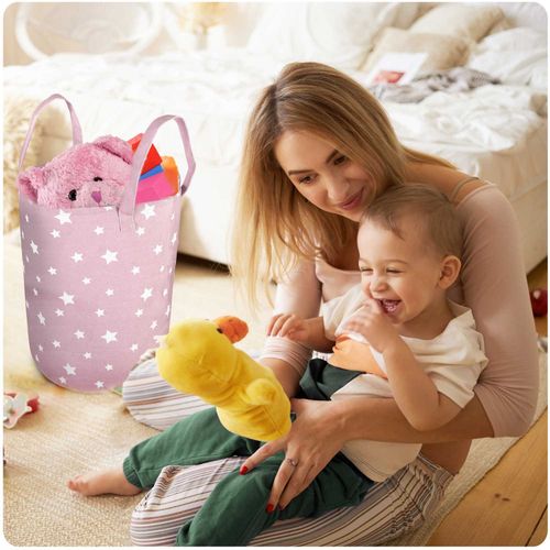 Kosz na zabawki Nukido - różowy na Arena.pl