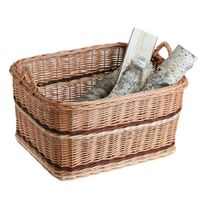 Wiklinowy Kosz Kominkowy na Sklejce 60x46 H32/39 cm