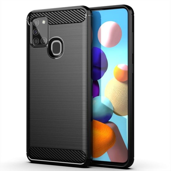 Futerał CARBON do SAMSUNG A21S czarny zdjęcie 1