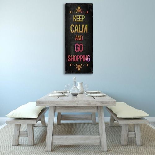 Deco Panel, Keep calm and go shopping 25x70 na Arena.pl