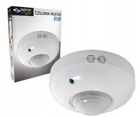 CZUJNIK RUCHU ZMIERZCHU natynkowy LED sufitowy PIR