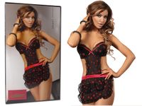 Przebranie pokojówki fartuszek w kropki bielizna damska L/XL